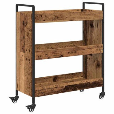 vidaXL Καρότσι Κουζίνας Παλιό ξύλο 70x30x82cm Επεξεργασμένο Ξύλο 1 τεμ.