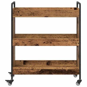 vidaXL Καρότσι Κουζίνας Παλιό ξύλο 70x30x82cm Επεξεργασμένο Ξύλο 1 τεμ.