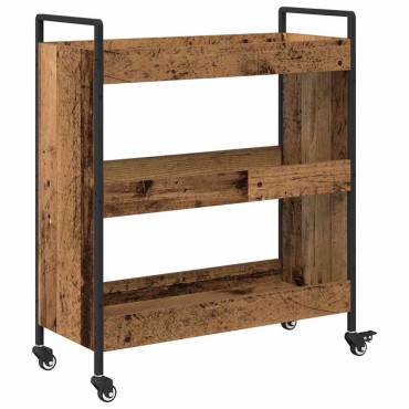 vidaXL Καρότσι Κουζίνας Παλιό ξύλο 70x30x82cm Επεξεργασμένο Ξύλο 1 τεμ.