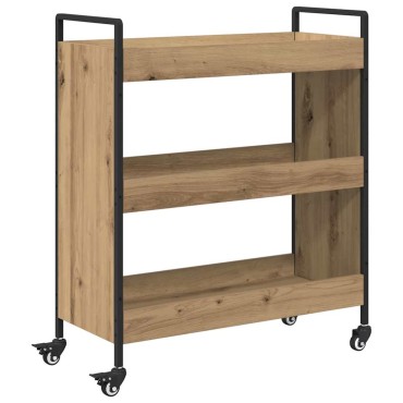 vidaXL Καρότσι Κουζίνας Artisan Oak 70x30x82cm Επεξεργασμένο Ξύλο 1 τεμ.