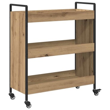 vidaXL Καρότσι Κουζίνας Artisan Oak 70x30x82cm Επεξεργασμένο Ξύλο 1 τεμ.