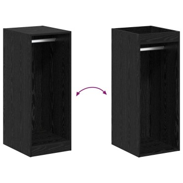 vidaXL Ντουλάπι Μαύρη Δρυς 41 x 48 x 102 εκ Επεξεργασμένο Ξύλο