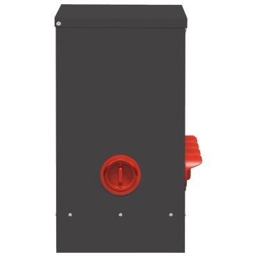 vidaXL Ταΐστρα κοτόπουλων 2 Μαύρο 60,5 x 29 x 51 εκ. 25 kg