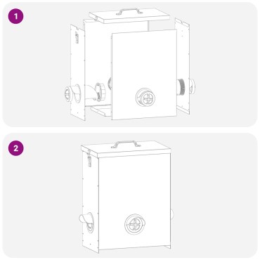 vidaXL Ταΐστρα κοτόπουλων 2 Ασημί 32,5 x 20,5 x 43 εκ 25 kg