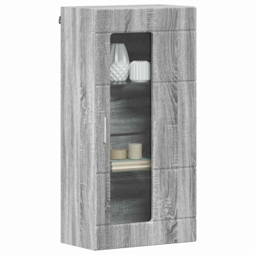 vidaXL Ξύλινο Ντουλάπι Γκρίζο Σονομα Επεξεργασμένο Ξύλο