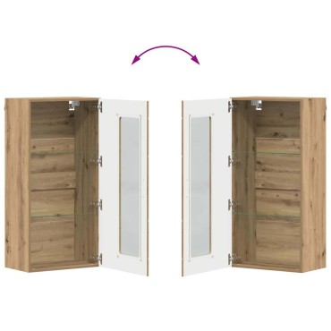 vidaXL Ξύλινο Ντουλάπι Artisan Oak 50x29x100cm Επεξεργασμένο ξύλο