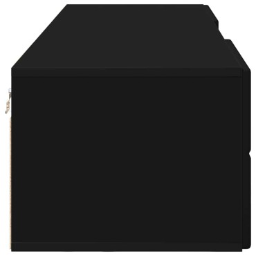 vidaXL Ξύλινο Ντουλάπι 150x39x30cm Μαύρο Επεξεργασμένο Ξύλο
