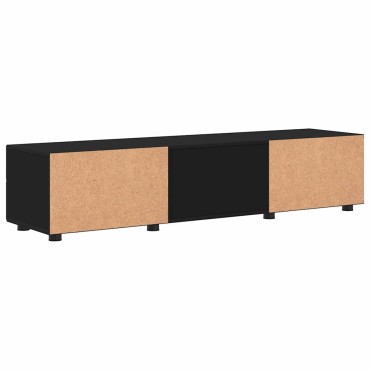 vidaXL Ξύλινο Ντουλάπι 150x39x30cm Μαύρο Επεξεργασμένο Ξύλο