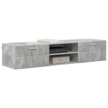 vidaXL Ξύλινο Ντουλάπι 150x39x30cm Σκυρόδεμα Γκρι