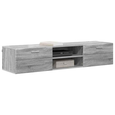 vidaXL Ξύλινο Ντουλάπι 150x39x30cm Γκρίζο Σονομα