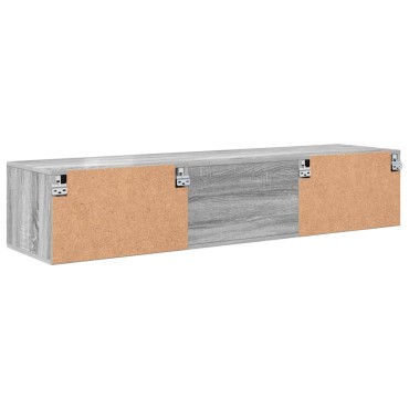 vidaXL Ξύλινο Ντουλάπι 150x39x30cm Γκρίζο Σονομα
