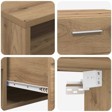 vidaXL Ξύλινο Ντουλάπι 150x39x30cm Artisan Oak Επεξεργασμένο Ξύλο