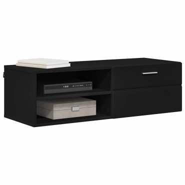 vidaXL Ξύλινο Ντουλάπι 100,5x39x30cm Μαύρο Επεξεργασμένο Ξύλο