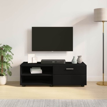 vidaXL Ξύλινο Ντουλάπι 100,5x39x30cm Μαύρο Επεξεργασμένο Ξύλο