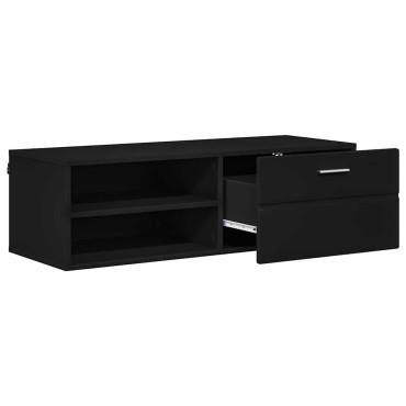 vidaXL Ξύλινο Ντουλάπι 100,5x39x30cm Μαύρο Επεξεργασμένο Ξύλο