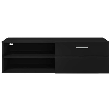 vidaXL Ξύλινο Ντουλάπι 100,5x39x30cm Μαύρο Επεξεργασμένο Ξύλο