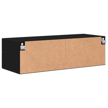 vidaXL Ξύλινο Ντουλάπι 100,5x39x30cm Μαύρο Επεξεργασμένο Ξύλο