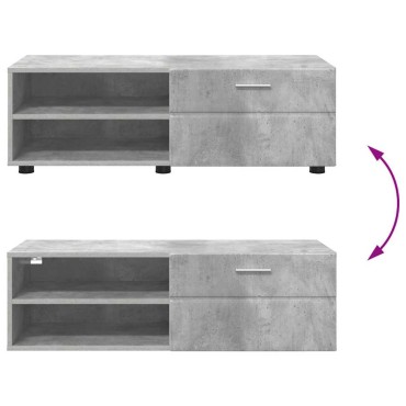 vidaXL Ξύλινο Ντουλάπι 100,5x39x30cm Σκυρόδεμα Γκρι