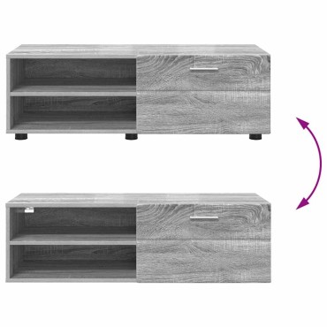 vidaXL Ξύλινο Ντουλάπι 100,5x39x30cm Γκρίζο Σονομα