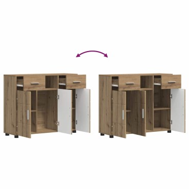 vidaXL Ξύλινο Ντουλάπι Artisan Oak Επεξεργασμένο Ξύλο