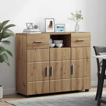 vidaXL Ξύλινο Ντουλάπι Artisan Oak Επεξεργασμένο Ξύλο