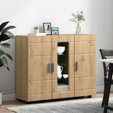 vidaXL Ξύλινο Ντουλάπι Artisan Oak Επεξεργασμένο Ξύλο