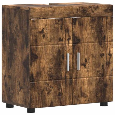 vidaXL Σετ Ντουλαπιών Μπάνιου TULUM Καπνιστό Δρύς 60x34x63 εκ