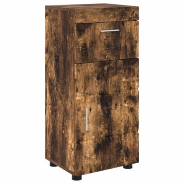 vidaXL Σετ Ντουλαπιών Μπάνιου TULUM Καπνιστό Δρύς 37x31,5x82 εκ