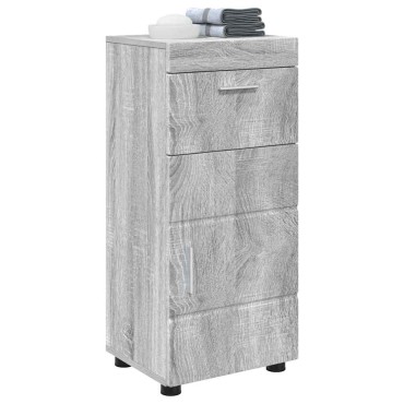 vidaXL Σετ Ντουλαπιών Μπάνιου TULUM Γκρίζο Σονομα 37x31,5x82 εκ