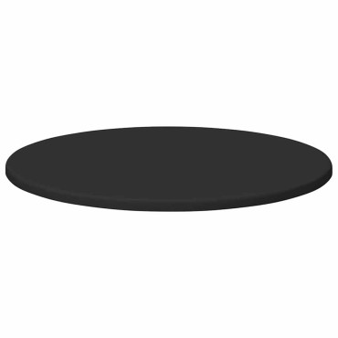 vidaXL Καπάκι τραπεζιού 50x1,5cm Γύρος Επεξεργασμένο Ξύλο Μαύρο