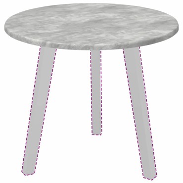 vidaXL Καπάκι τραπεζιού 50x1,5cm Γύρος Επεξεργασμένο Ξύλο