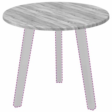vidaXL Καπάκι τραπεζιού 50x1,5cm Γύρος Επεξεργασμένο Ξύλο
