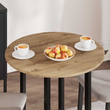 vidaXL Καπάκι τραπεζιού 70x1,5cm Γύρος Επεξεργασμένο Ξύλο