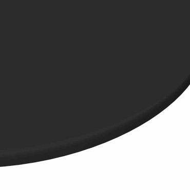 vidaXL Καπάκι τραπεζιού 80x1,5cm Γύρος Επεξεργασμένο Ξύλο Μαύρο