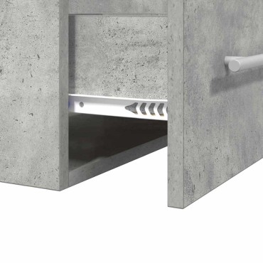 vidaXL Ντουλάπι νιπτήρα Σκυρόδεμα Γκρι 38,5x41x48 εκ 1 τεμ.