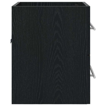 vidaXL Ντουλάπι νιπτήρα Μαύρη Οξυά 38,5x41x48 εκ 1 τεμ.