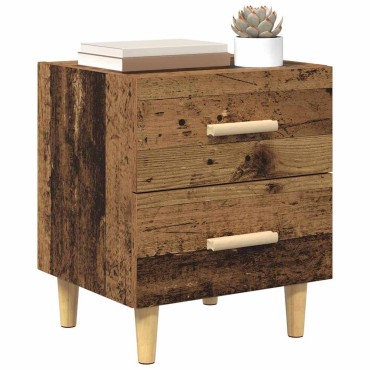 vidaXL Ντουλάπι κρεβατιού Παλιό ξύλο 40x35x47.5cm 1 τεμ.