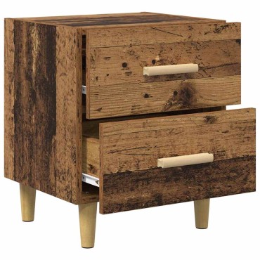 vidaXL Ντουλάπι κρεβατιού Παλιό ξύλο 40x35x47.5cm 1 τεμ.