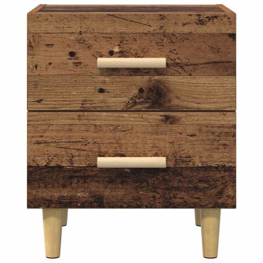 vidaXL Ντουλάπι κρεβατιού Παλιό ξύλο 40x35x47.5cm 1 τεμ.