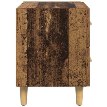 vidaXL Ντουλάπι κρεβατιού Παλιό ξύλο 40x35x47.5cm 1 τεμ.
