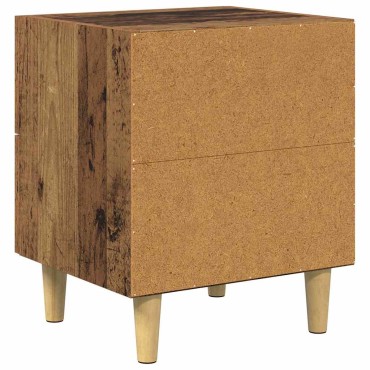 vidaXL Ντουλάπι κρεβατιού Παλιό ξύλο 40x35x47.5cm 1 τεμ.