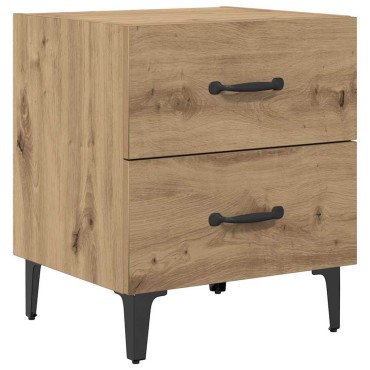 vidaXL Ντουλάπι κρεβατιού Artisan Oak 40x35x47,5 εκ 1 τεμ.