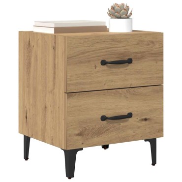 vidaXL Ντουλάπι κρεβατιού Artisan Oak 40x35x47,5 εκ 1 τεμ.