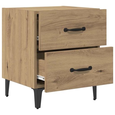 vidaXL Ντουλάπι κρεβατιού Artisan Oak 40x35x47,5 εκ 1 τεμ.