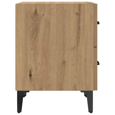 vidaXL Ντουλάπι κρεβατιού Artisan Oak 40x35x47,5 εκ 1 τεμ.
