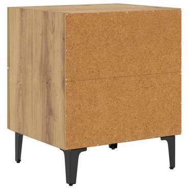 vidaXL Ντουλάπι κρεβατιού Artisan Oak 40x35x47,5 εκ 1 τεμ.