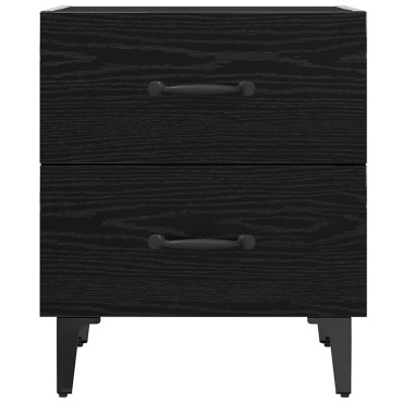 vidaXL Ντουλάπι κρεβατιού Μαύρη Οξυά 40x35x47,5 εκ 1 τεμ.