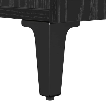 vidaXL Ντουλάπι κρεβατιού Μαύρη Οξυά 40x35x47,5 εκ 1 τεμ.