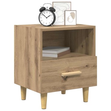 vidaXL Κομοδίνο Artisan Oak 40x35x47cm Επεξεργασμένο Ξύλο 1 τεμ.