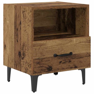 vidaXL Κομοδίνο Παλιό ξύλο 40x35x47,5cm Επεξεργασμένο Ξύλο 1 τεμ.